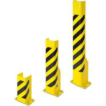 Protective corners, black/yellow, U-shaped